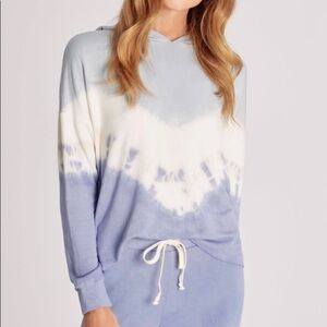 Wildfox Raw Hem Crop Hoodie